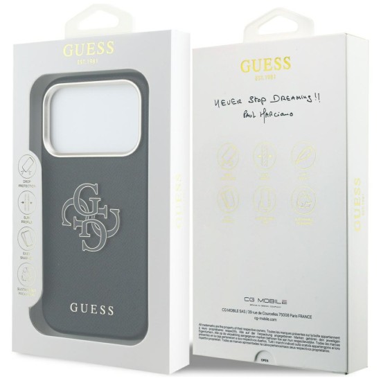 Guess FW Resin Logo Case for iPhone 17 Pro - Black Guess FW Resin Logo Case for iPhone 17 Pro - Black