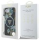 Guess IML Metal Glitter Flowers Triangle MagSafe case for iPhone 16e - black Guess IML Metal Glitter Flowers Triangle MagSafe case for iPhone 16e - black