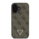 Guess Leather Metal Logo Strass Crossbody Case for iPhone 16 - Brown Guess Leather Metal Logo Strass Crossbody Case for iPhone 16 - Brown