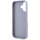 Guess Hot Stamp 4G Pattern Triangle Metal Logo iPhone 16 Case - Purple