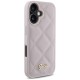 Guess Quilted Metal Logo iPhone 16 Case - Pink Guess Quilted Metal Logo iPhone 16 Case - Pink