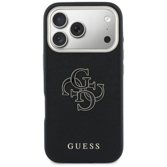 Guess FW Resin Logo Case for iPhone 17 Pro - Black Guess FW Resin Logo Case for iPhone 17 Pro - Black