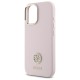 Guess Silicone Logo Strass 4G case for iPhone 16 - light pink Guess Silicone Logo Strass 4G case for iPhone 16 - light pink
