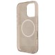 Guess IML Peony On 4G Background MagSafe Case for iPhone 16 Pro Max - Brown Guess IML Peony On 4G Background MagSafe Case for iPhone 16 Pro Max - Brown