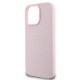 Guess MagSafe Grained Gold Ring iPhone 15 Pro Max Case - Pink