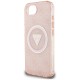 Guess IML Metal Glitter 4G Circle Triangle MagSafe case for iPhone 16e - pink Guess IML Metal Glitter 4G Circle Triangle MagSafe case for iPhone 16e - pink