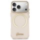 Guess IML Script Metal MagSafe Case for iPhone 17 Pro - Pink