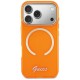 Guess IML Script Metal MagSafe Case for iPhone 17 Pro - Orange Guess IML Script Metal MagSafe Case for iPhone 17 Pro - Orange