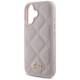 Guess Quilted Metal Logo iPhone 16 Case - Pink Guess Quilted Metal Logo iPhone 16 Case - Pink
