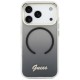 Guess IML Gradient Script Metal MagSafe Case for iPhone 17 Pro - Black