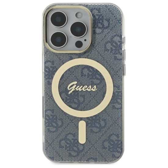 Guess IML 4G MagSafe Case for iPhone 16 Pro Max - Blue Guess IML 4G MagSafe Case for iPhone 16 Pro Max - Blue