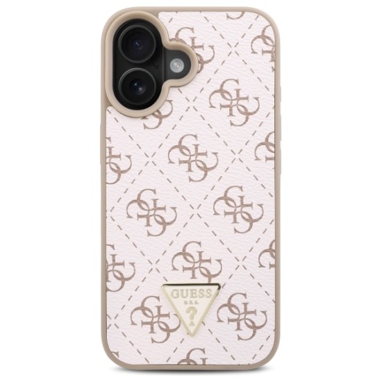 Guess New 4G Triangle iPhone 16 Case - White Guess New 4G Triangle iPhone 16 Case - White