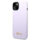 Guess Silicone Vintage Gold Logo Case for iPhone 14 / 15 Plus - Purple Guess Silicone Vintage Gold Logo Case for iPhone 14 / 15 Plus - Purple