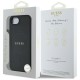 Guess PU Grained Classic Logo case with MagSafe for iPhone 16e - black Guess PU Grained Classic Logo case with MagSafe for iPhone 16e - black