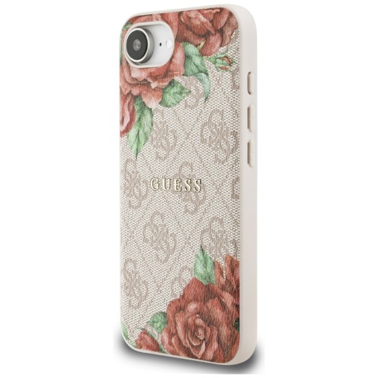 Guess 4G Flowers Print MagSafe iPhone 16e Case - Pink Guess 4G Flowers Print MagSafe iPhone 16e Case - Pink