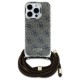 Guess Crossbody Cord 4G Print Case for iPhone 16 Pro Max - Brown