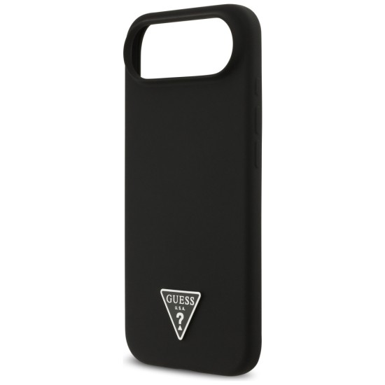 Guess Silicone Triangle Logo MagSafe Case for iPhone 17 Air - Black