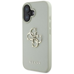Guess Grained Big 4G Logo Small Classic Logo case for iPhone 16 - green Guess Grained Big 4G Logo Small Classic Logo case for iPhone 16 - green