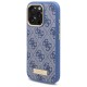 Guess 4G Logo Plate MagSafe Case for iPhone 16 Pro - Blue Guess 4G Logo Plate MagSafe Case for iPhone 16 Pro - Blue