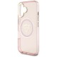 Guess IML Metal Mountain Logo MagSafe iPhone 16 Case - Pink Guess IML Metal Mountain Logo MagSafe iPhone 16 Case - Pink