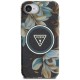 Guess IML Metal Glitter Flowers Triangle MagSafe case for iPhone 16e - black Guess IML Metal Glitter Flowers Triangle MagSafe case for iPhone 16e - black