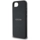 Guess PU Grained Classic Logo case with MagSafe for iPhone 16e - black Guess PU Grained Classic Logo case with MagSafe for iPhone 16e - black