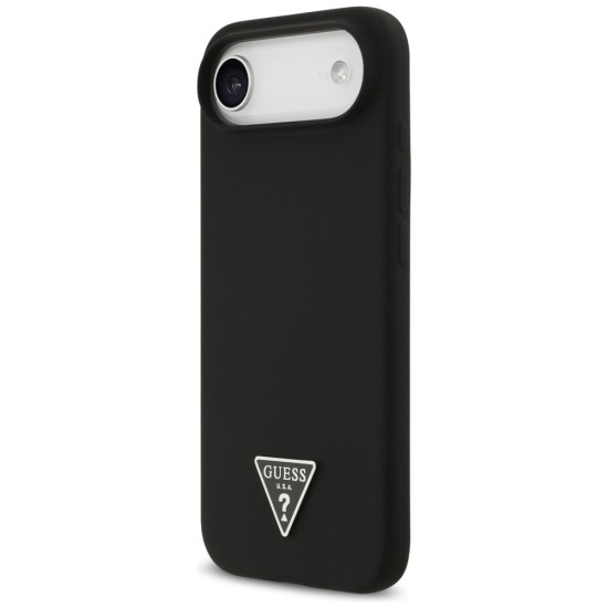 Guess Silicone Triangle Logo MagSafe Case for iPhone 17 Air - Black