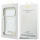 Guess IML Script Metal MagSafe Case for iPhone 17 Pro Max - Clear