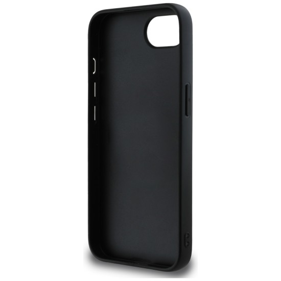 Guess PU Grained 4G Metal Logo case for iPhone 16e - black Guess PU Grained 4G Metal Logo case for iPhone 16e - black