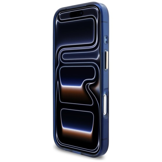 Guess IML Script Metal MagSafe Case for iPhone 17 Pro Max - Blue Guess IML Script Metal MagSafe Case for iPhone 17 Pro Max - Blue