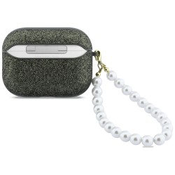 Guess Glitter Pearl Strap Case for AirPods Pro 3 - Black and Glitter Guess Glitter Pearl Strap Case for AirPods Pro 3 - Black and Glitter