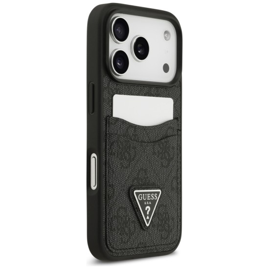 Guess 4G nauble Card Triangle case for iPhone 17 Pro - black Guess 4G nauble Card Triangle case for iPhone 17 Pro - black