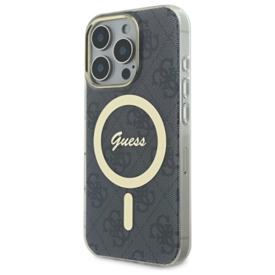 Guess IML 4G MagSafe Case for iPhone 16 Pro Max - Black Guess IML 4G MagSafe Case for iPhone 16 Pro Max - Black