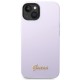 Guess Silicone Vintage Gold Logo Case for iPhone 14 / 15 Plus - Purple Guess Silicone Vintage Gold Logo Case for iPhone 14 / 15 Plus - Purple