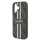 Guess 4G Printed Stripes MagSafe iPhone 16 Plus Case - Brown Guess 4G Printed Stripes MagSafe iPhone 16 Plus Case - Brown