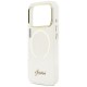 Guess IML Script Metal MagSafe Case for iPhone 17 Pro - Clear