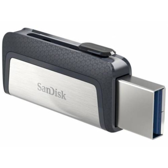 SANDISK Ultra Dual Drive Type C.128GB Grey &amp; Silver
