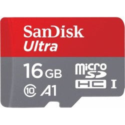 SANDISK Ultra Android microSDHC 16GB+SD Adapter+Memory Zone App98MB/s A1 Class10 SANDISK Ultra Android microSDHC 16GB+SD Adapter+Memory Zone App98MB/s A1 Class10