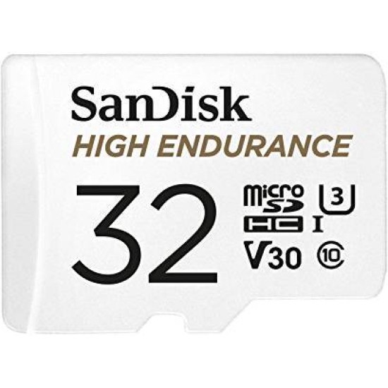 SANDISK High Endurance 32gb microSDHC Card with Adapter (Dashcams&home monitor) SANDISK High Endurance 32gb microSDHC Card with Adapter (Dashcams&home monitor)