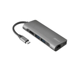 TRUST MULTI PORT DOCKING STATION TYPE C TO HDMI/USB C/USB A/SD CARD/RJ45