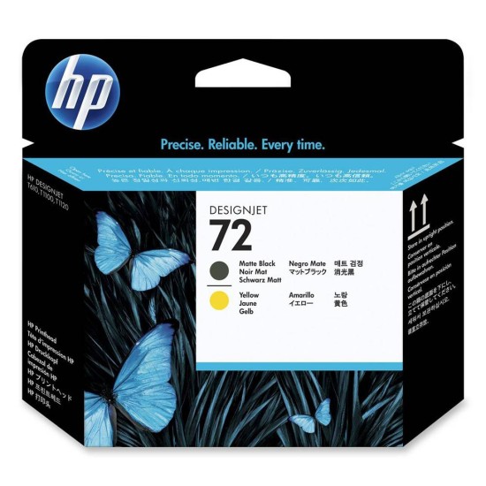 HP PRINTHEAD 72 MATT BLACK/YELLOW HP PRINTHEAD 72 MATT BLACK/YELLOW