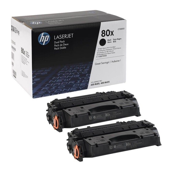 HP TONER CF280XD 80X TWIN PACK HP TONER CF280XD 80X TWIN PACK