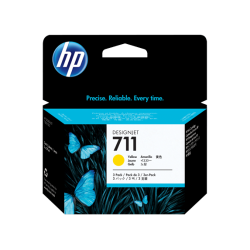 HP INK CARTRIDGE 711 YELLOW VALUE PACK X 3 CZ136A HP INK CARTRIDGE 711 YELLOW VALUE PACK X 3 CZ136A