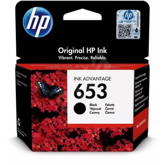 HP Ink Cartridge 653 Black HP Ink Cartridge 653 Black