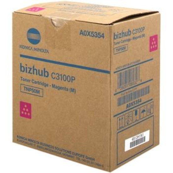 KONICA MINOLTA TONER TNP-50M MAGENTA FOR C3100P 5K