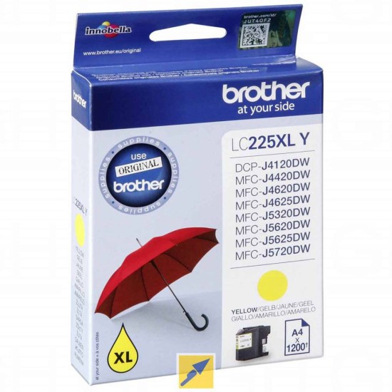 BROTHER Ink Cartridge LC225XLY BROTHER Ink Cartridge LC225XLY