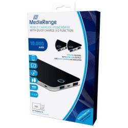 MEDIARANGE POWER BANK 10.000mAh WITH 2-USB OUTPUT MR749