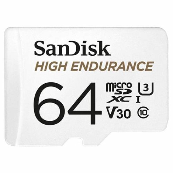SANDISK High Endurance microSDHC Card 64GB for Dashcams & home monitor SANDISK High Endurance microSDHC Card 64GB for Dashcams & home monitor