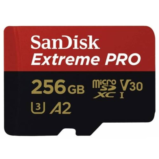 SANDISK Extreme Pro microSDXC 256GB + SD Adapter+Rescue Pro Deluxe 170MB/s A2 C SANDISK Extreme Pro microSDXC 256GB + SD Adapter+Rescue Pro Deluxe 170MB/s A2 C