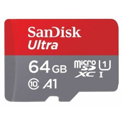 SANDISK Ultra Android microSDXC 64GB + SD Adapter + Memory Zone App 120MB/s A1 Class10 UHS-I SANDISK Ultra Android microSDXC 64GB + SD Adapter + Memory Zone App 120MB/s A1 Class10 UHS-I